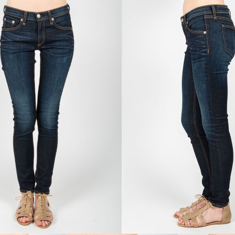 Nwot Rag & Bone Kensington Skinny Jeans With Stretch And Mid-Rise